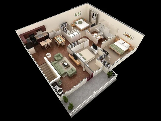 3x2 C1U 14209 floor plan